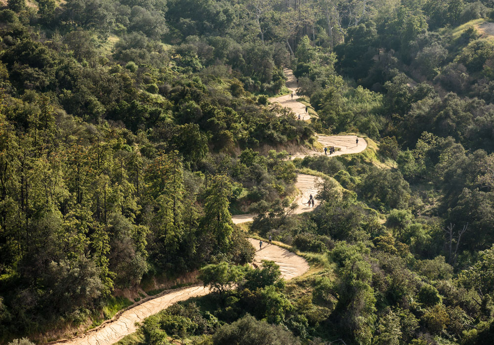 Hiking trail in Los Angeles' Griffith Park 