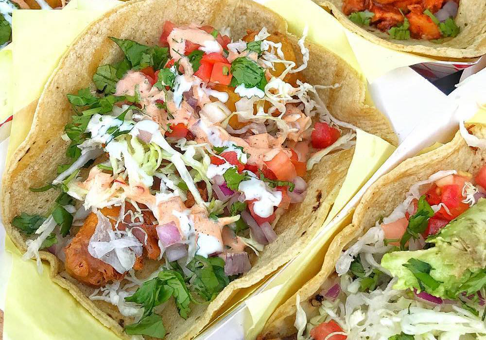 Oscar's Mexican Seafood's Fish Tacos in Pacific Beach, San Diego