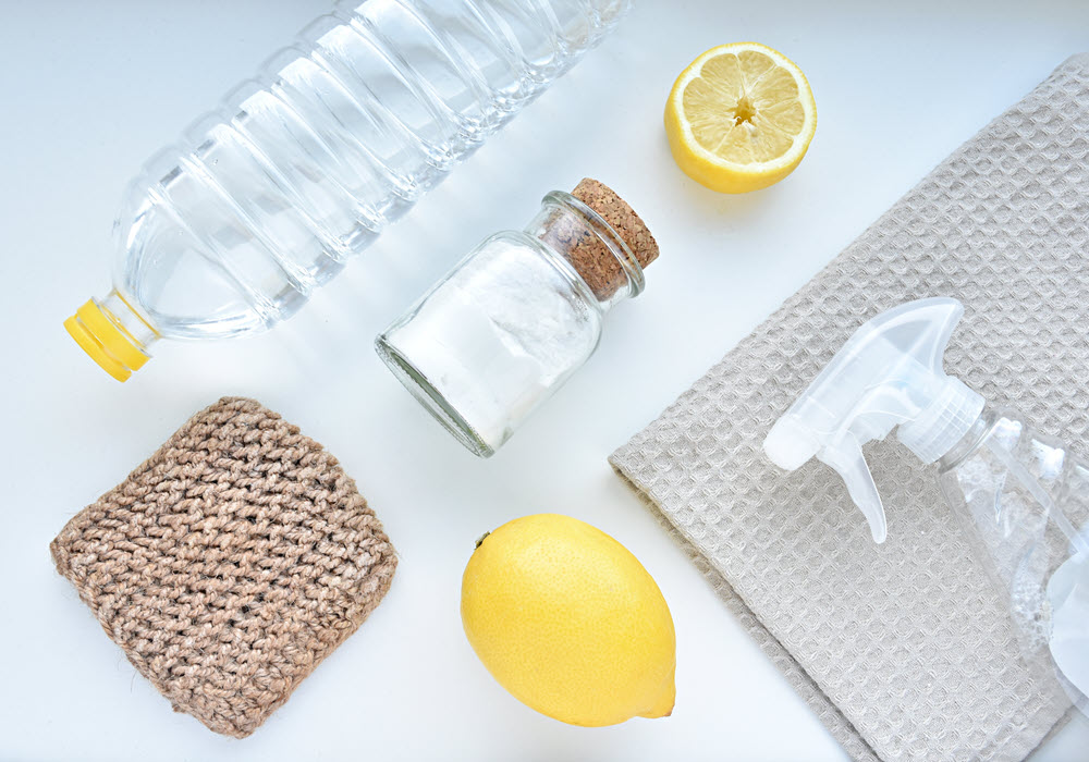 Natural apartment cleaning products.