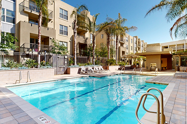 Outdoor swimming pool.